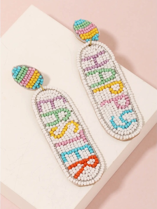 Jewelry - Seed bead easter 🐣 earrings